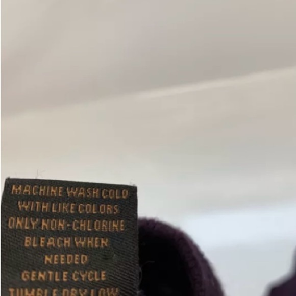 Jos A Bank Cotton Cashmere V Neck Sweater Men Medium Purple Long Sleeve Preppy - Picture 12 of 12